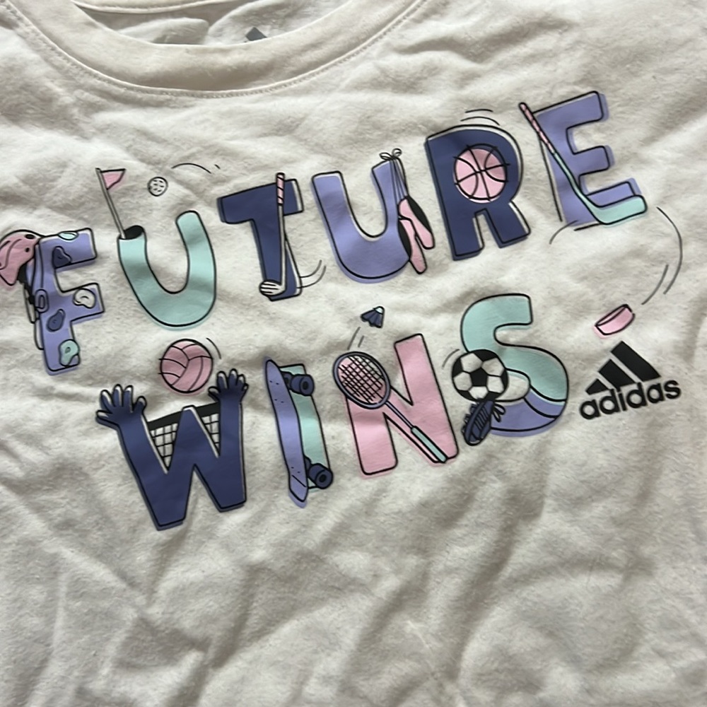 Girls Adidas Sports Tshirt - Picture 2 of 4